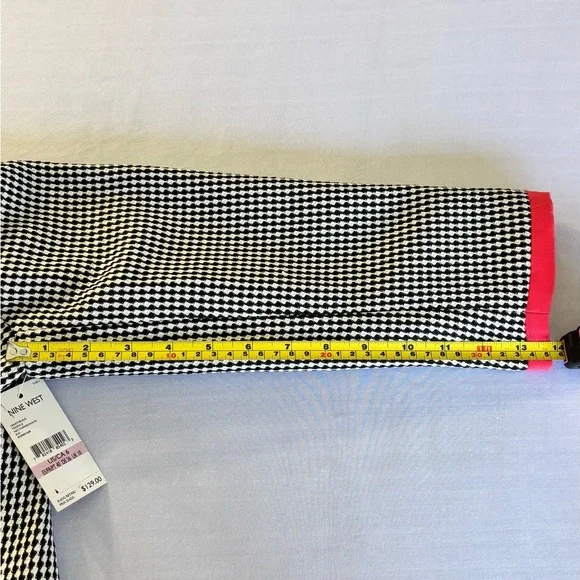 Nine West Black and White Blazer with Orange Accents - Picture 11 of 13